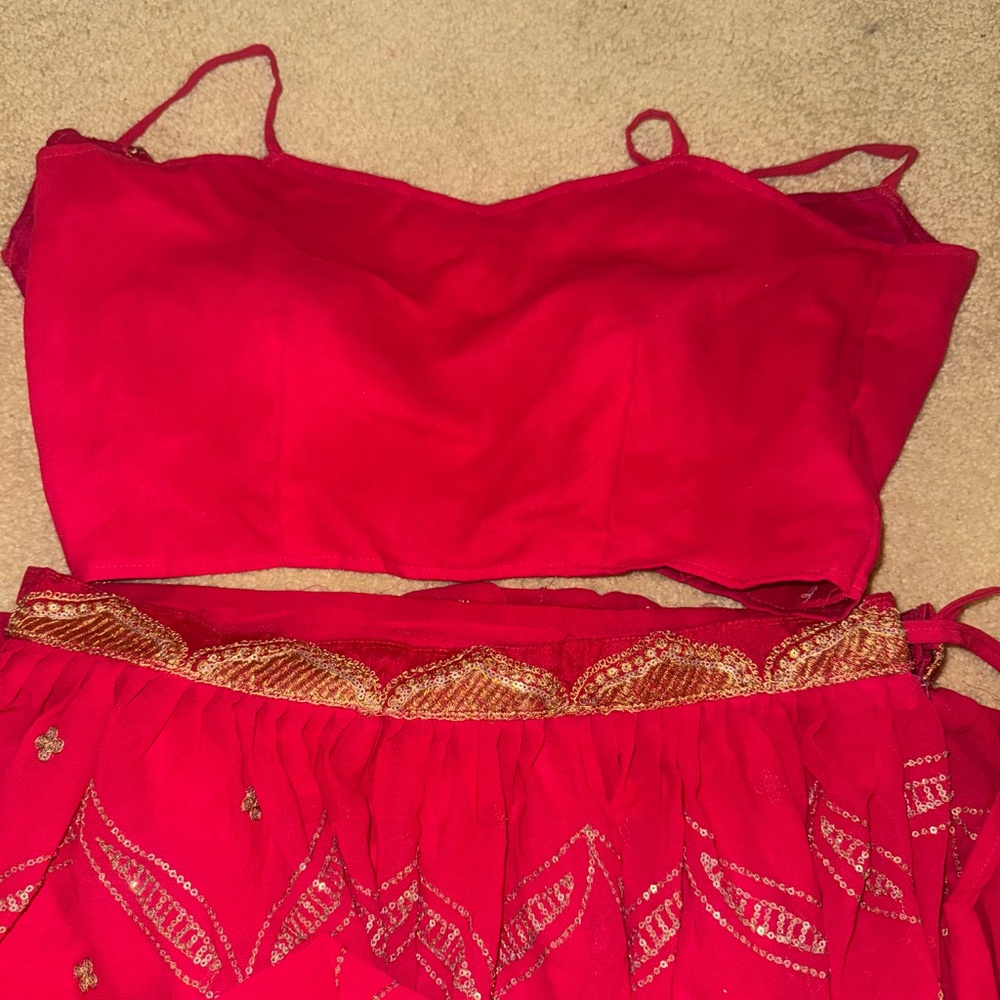 Pink Lehenga with Dupatta - Picture 7 of 15